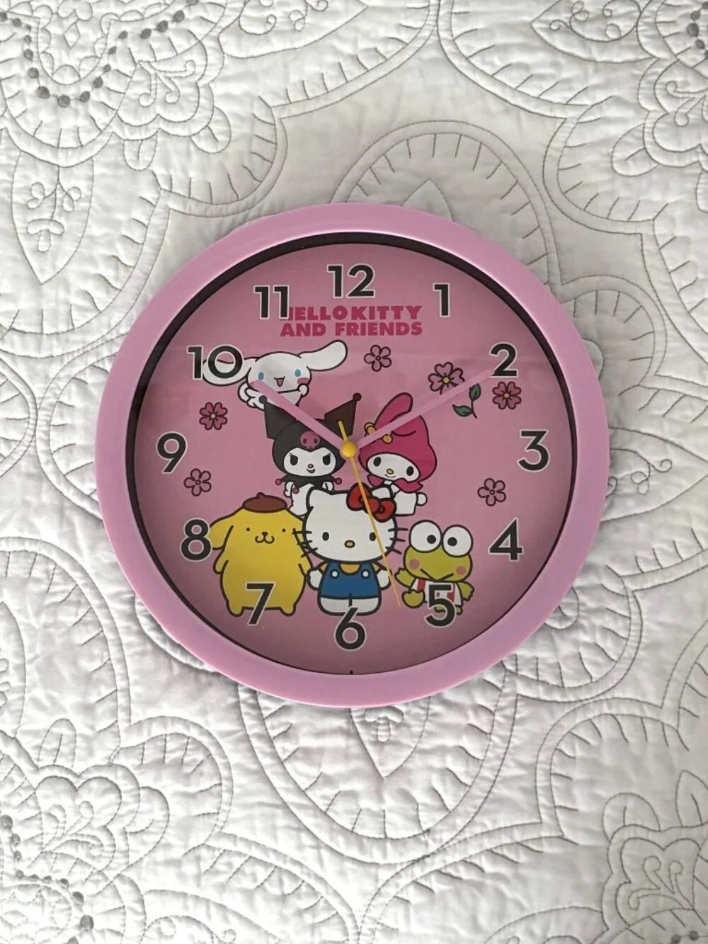Sanrio Hello Kitty & Friends Pink Wall Clock